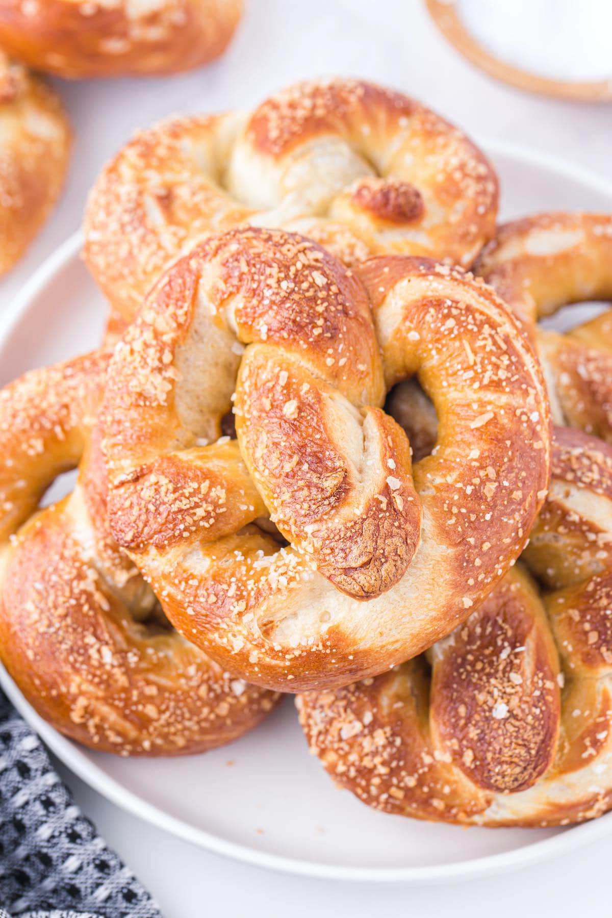 pretzels on a plate