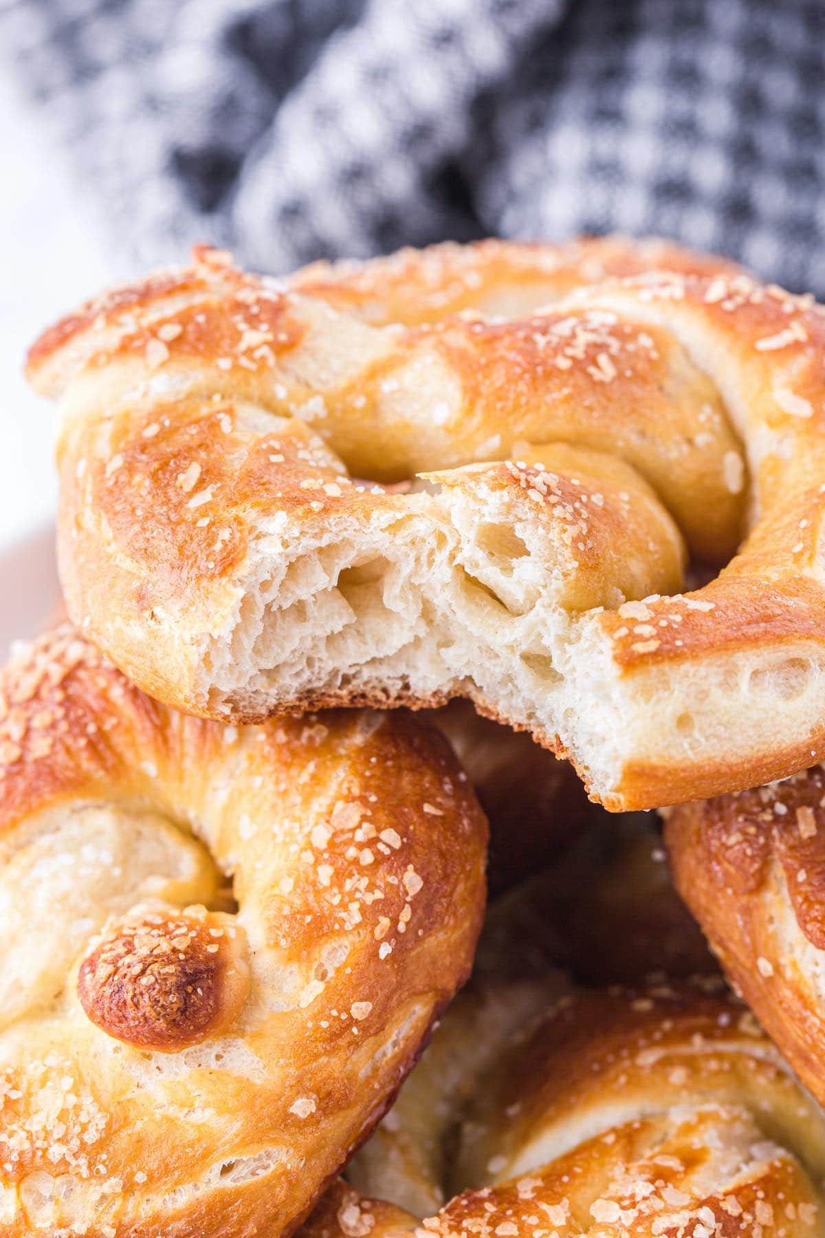 bitten soft pretzels