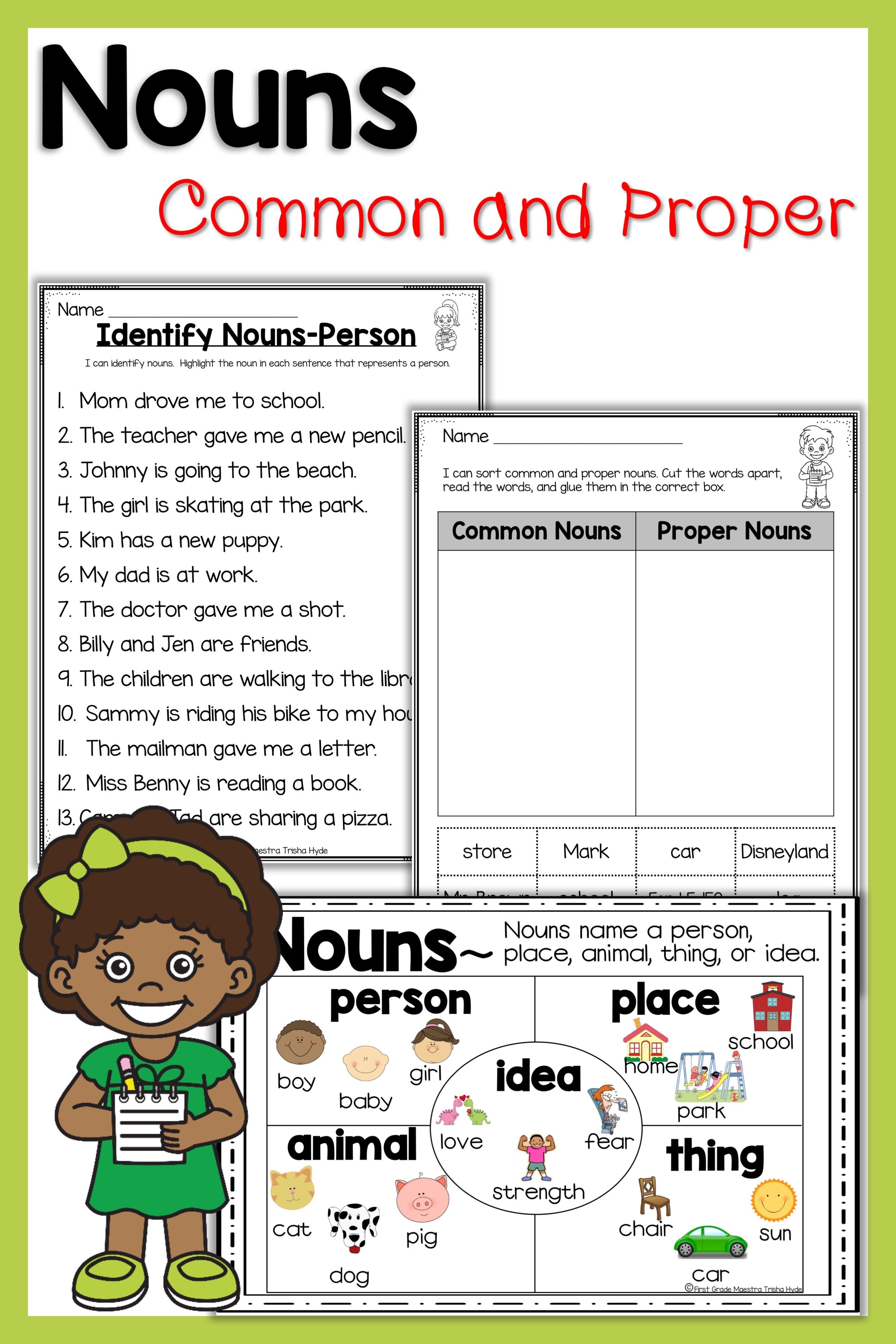 Printable Noun Worksheets - Printable World Holiday