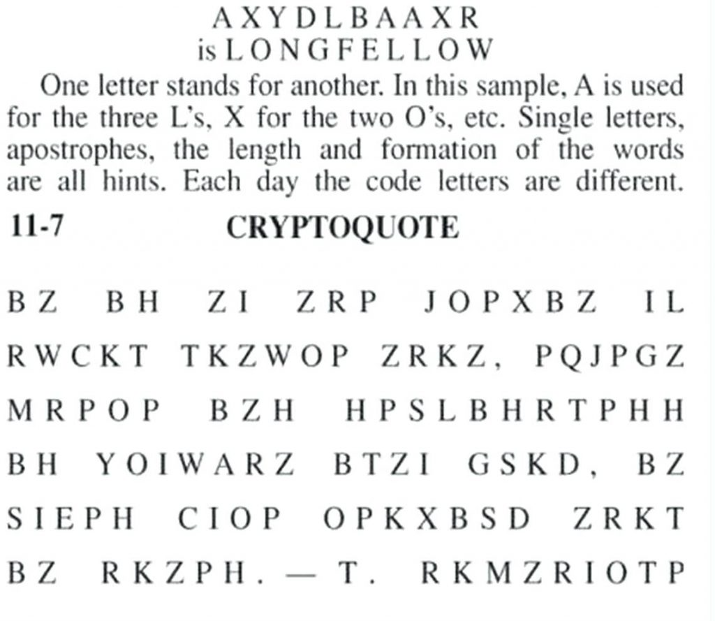 Printable Cryptogram Puzzles - Printable World Holiday