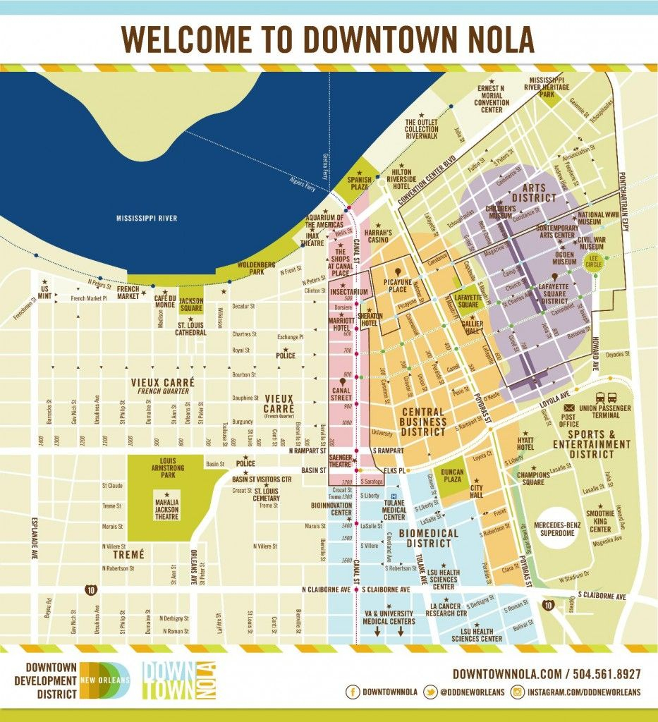 Printable New Orleans Map