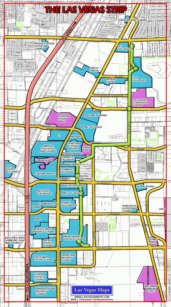 Printable Las Vegas Map