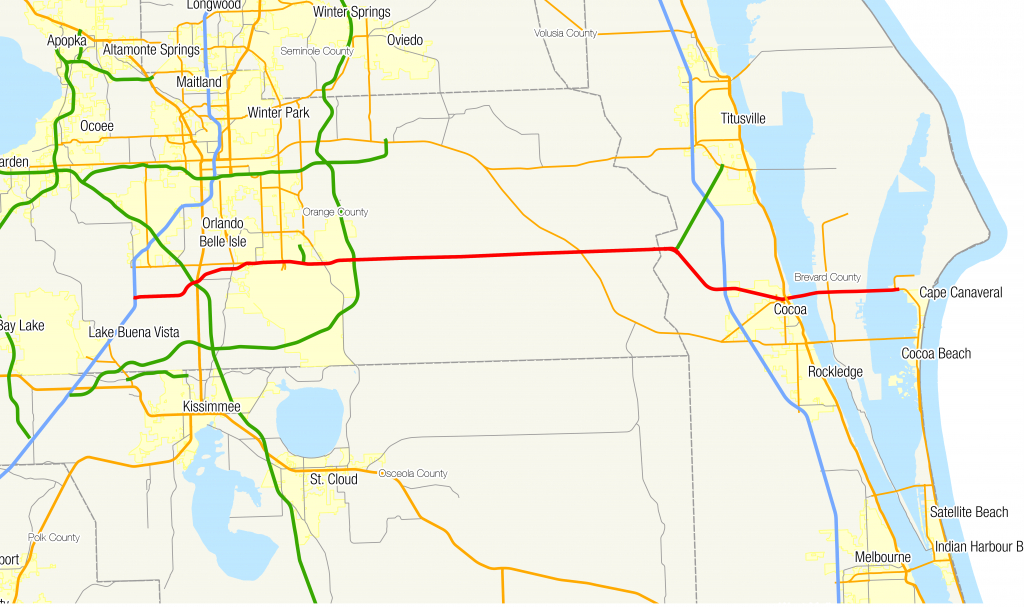 Florida State Road 528 - Wikipedia - Road Map Of Lake County Florida