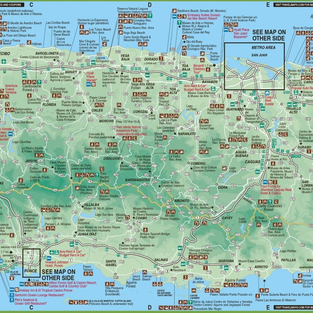 Map Of Puerto Rico Printable