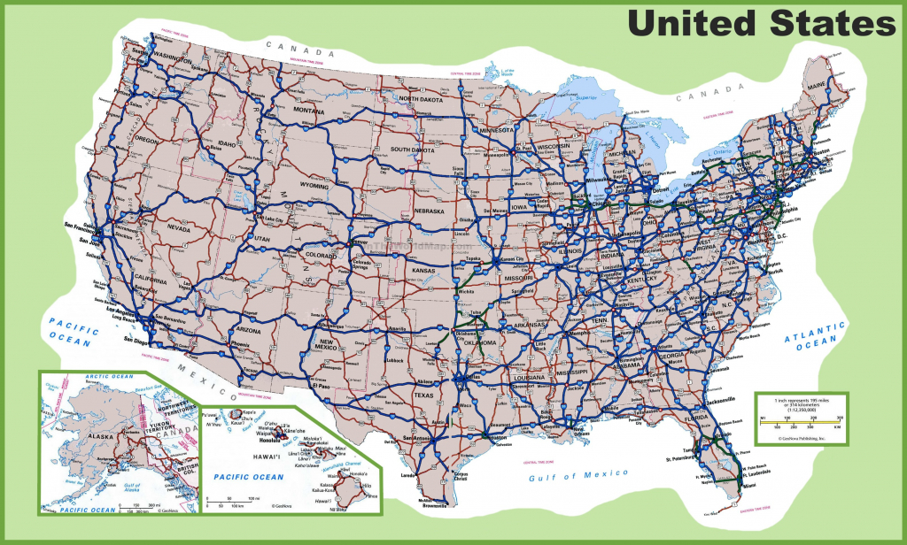 Printable United States Map With Cities Best Usa Road Map | Printable Us Road Map