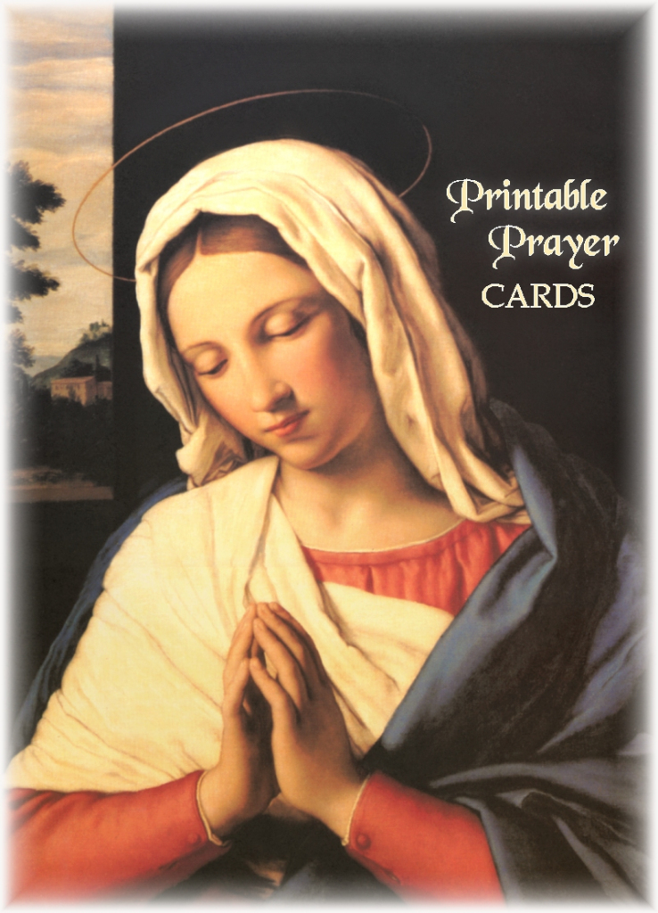 Printable Prayer Cards | Printable Catholic Prayer Cards