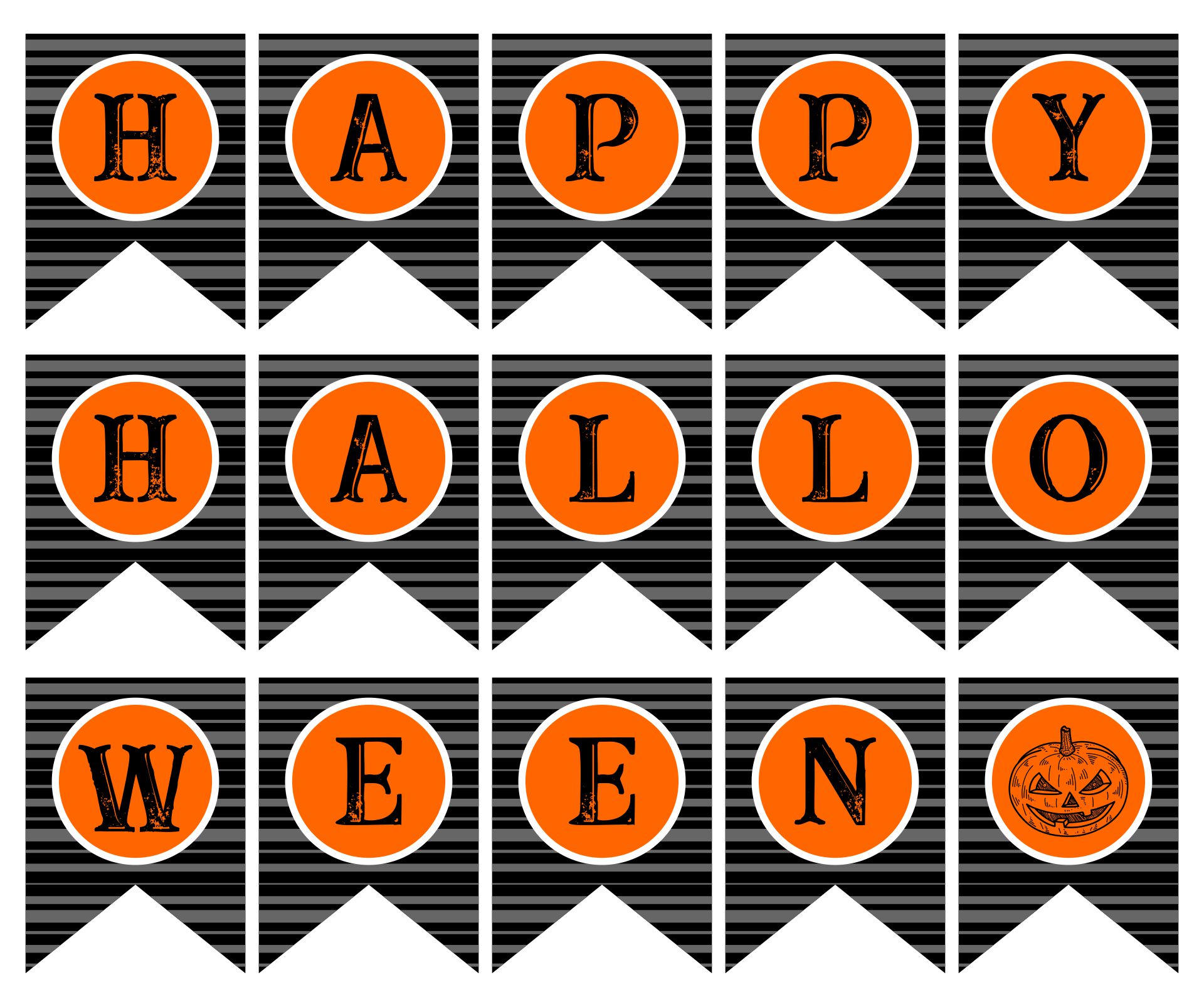 Printable Halloween Banner