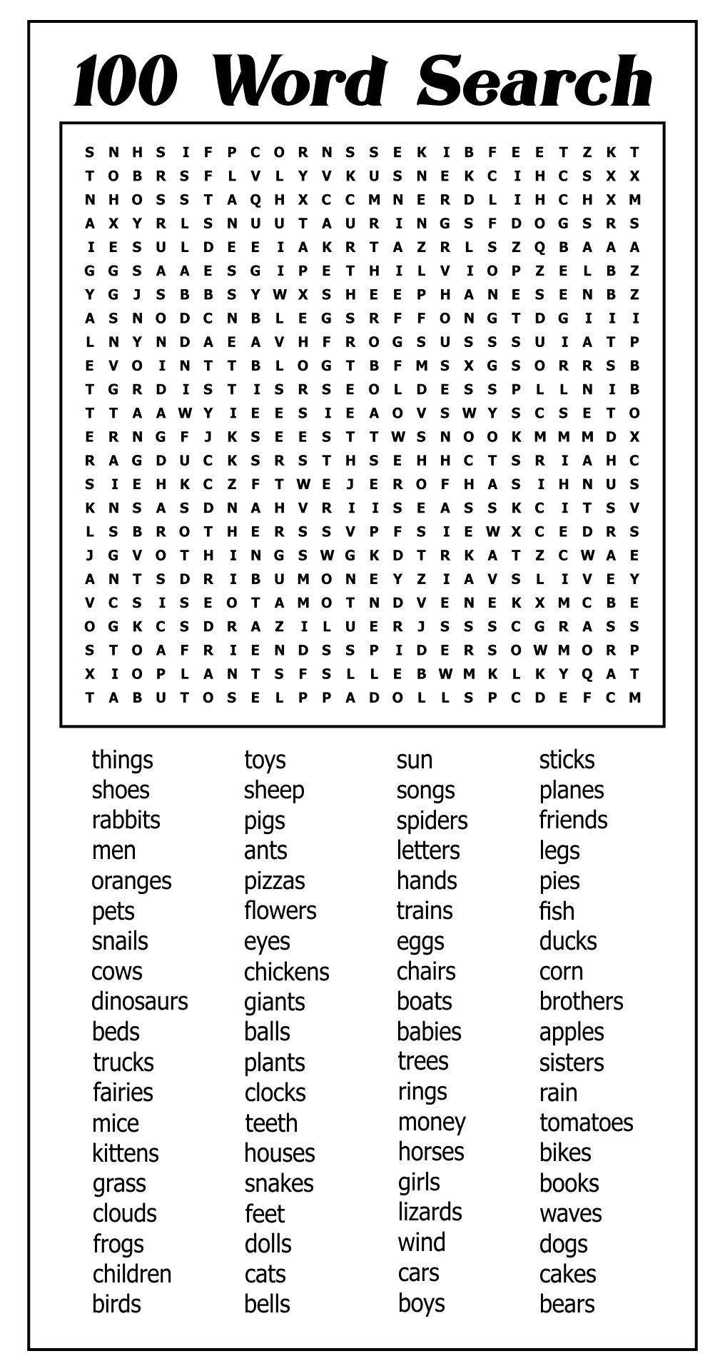 100 word word search pdf free printable hard word search - college ...