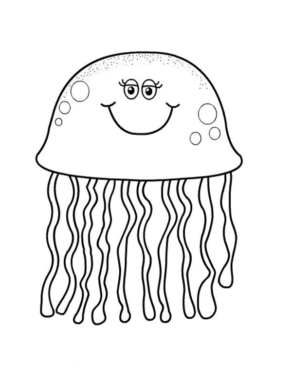 Coloring page: Jellyfish (Animals) #20557 - Free Printable Coloring Pages