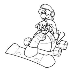 Coloring page: Mario Kart (Video Games) #154430 - Free Printable Coloring Pages