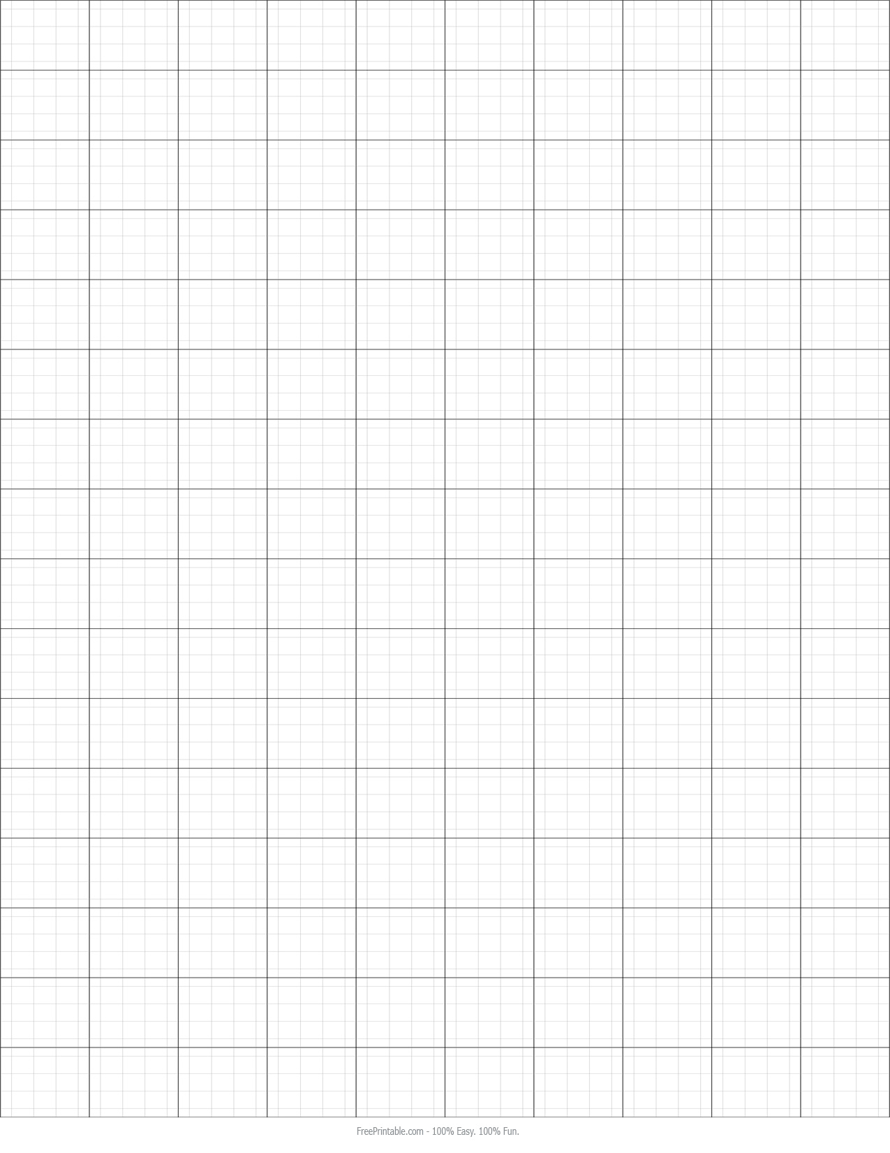 8.5 X 11 Graph Paper Printable