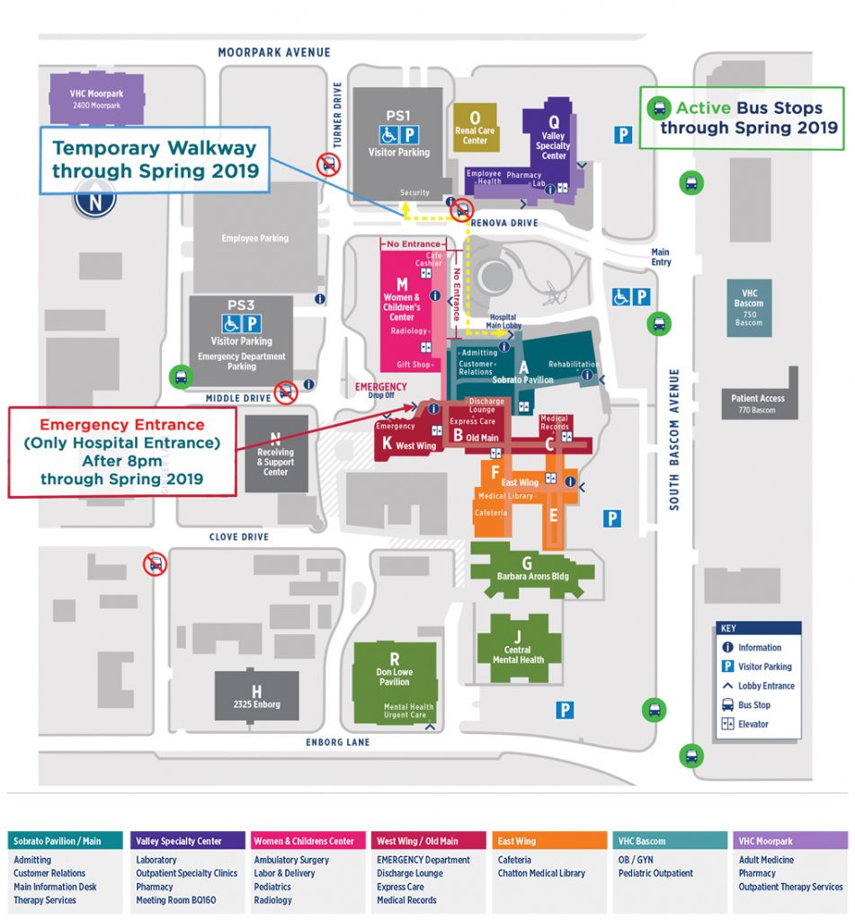 Valley Medical Center Campus Map