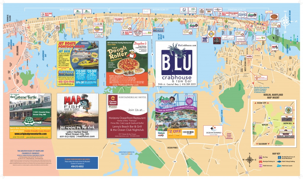 Local Maps | Ocean City Md Chamber Of Commerce - Printable Map Of Ocean City Md Boardwalk