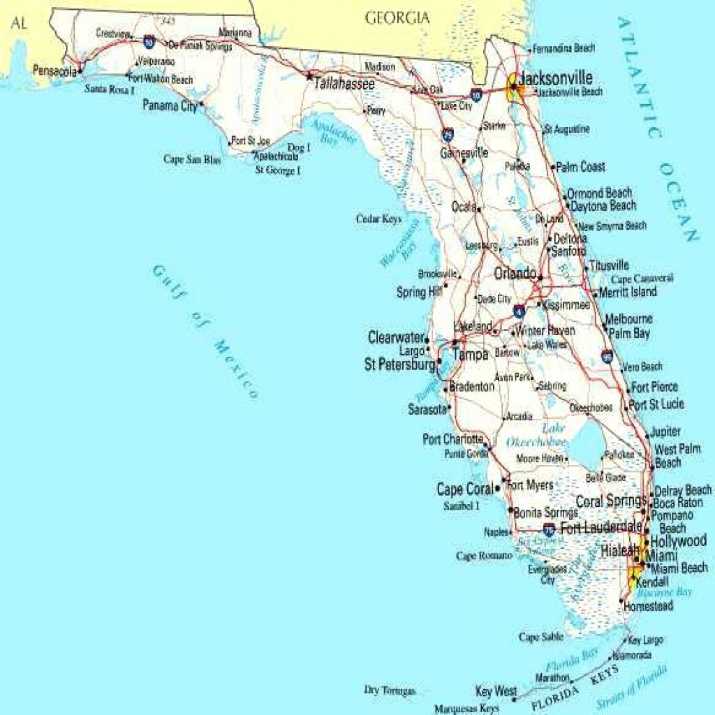 Map Of Beaches On The Gulf Side Of Florida - Printable Maps