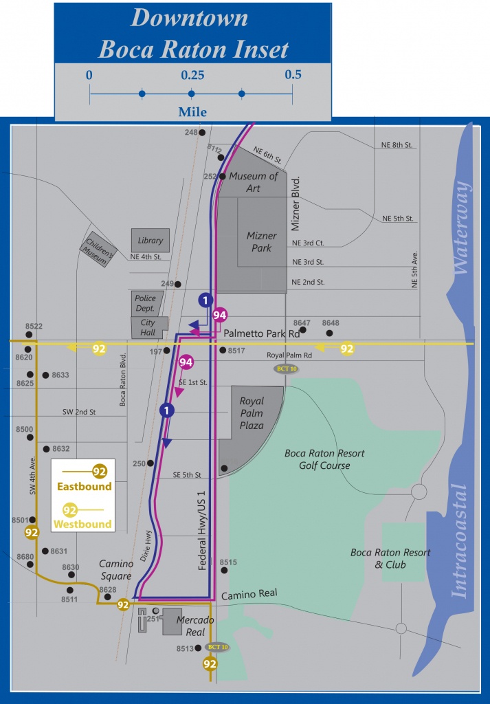 Palm Tran Bus Service - Map Of Palm Beach County Florida