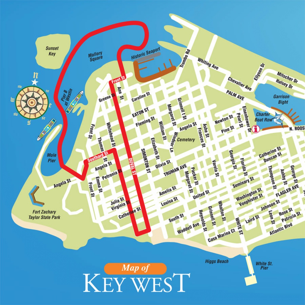 Map Of Key West, Old Town Key West Maps In 2019 Key West Map