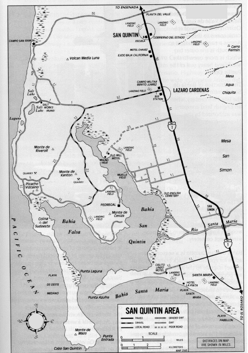 Isla San Martin: P1 - San Quintin Baja California Map