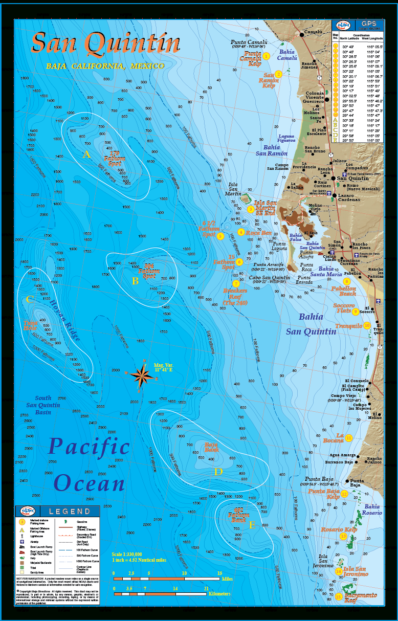 San Quintin - Baja Directions - San Quintin Baja California Map