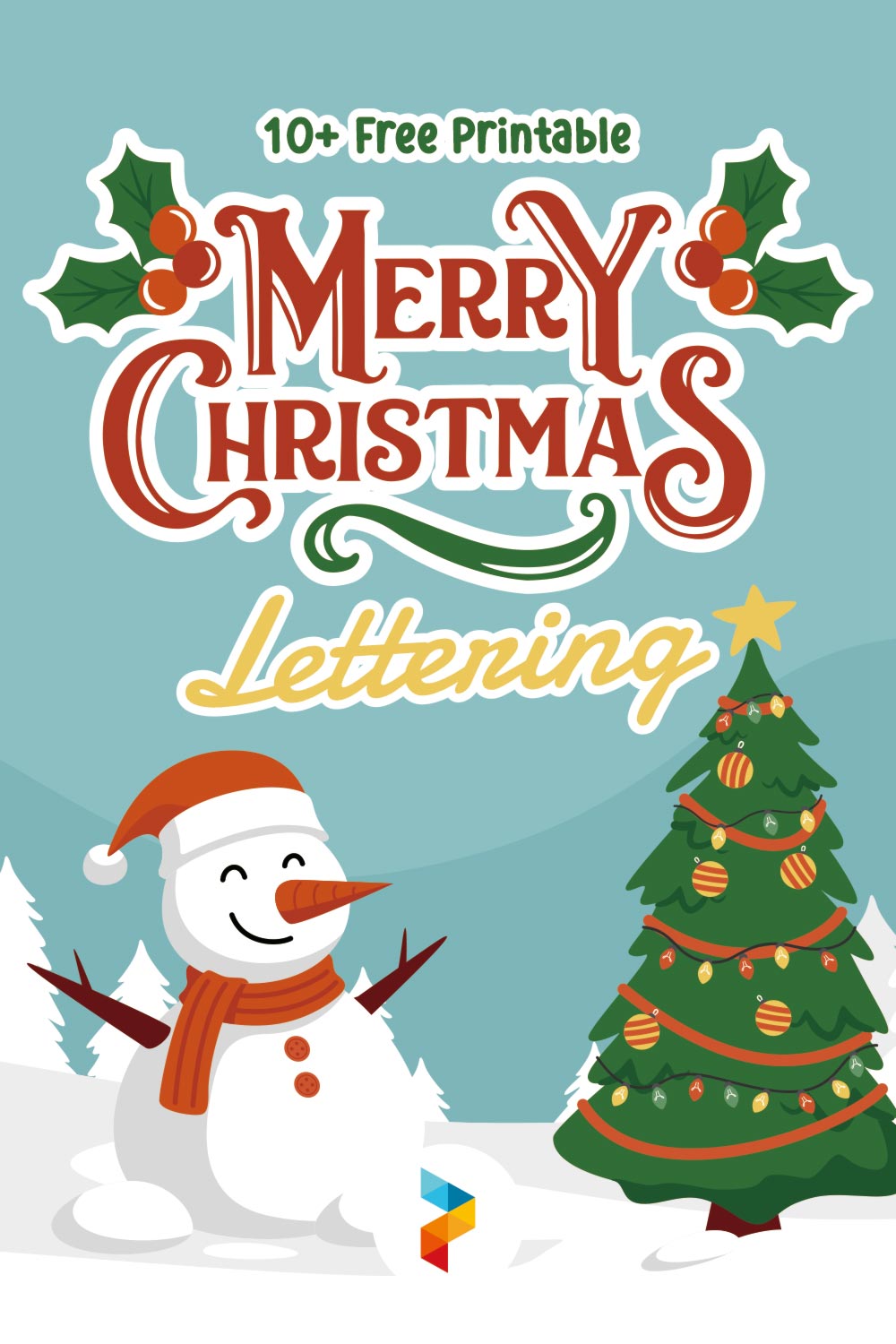 Merry Christmas Lettering