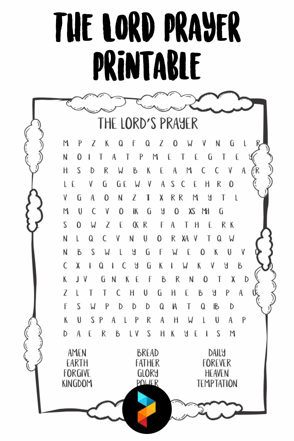 Free Printable The Lord's Prayer Activity Sheets