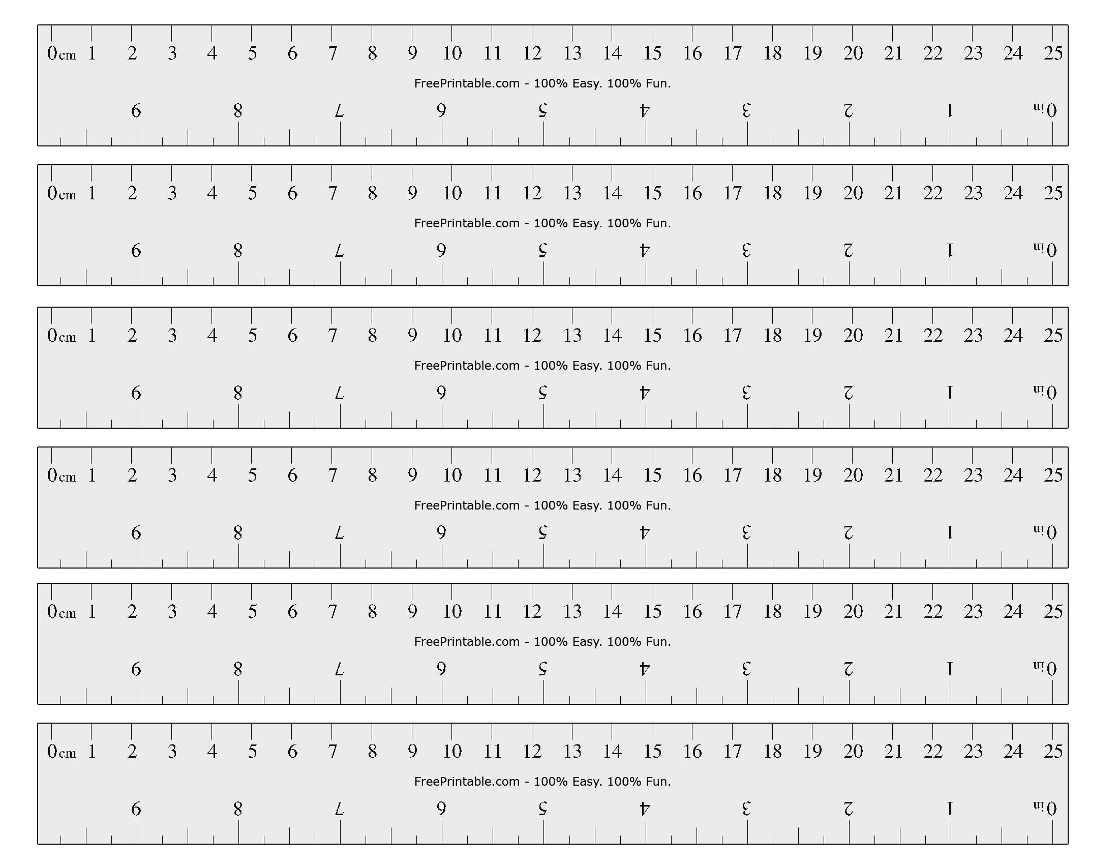 Printable Ruler Free - Printable World Holiday