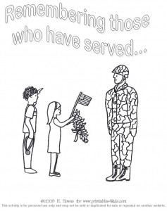 Veteran's Day Coloring Page