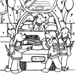 Football Party Hidden Pictures Coloring Page