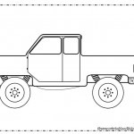 Truck coloring page for boys