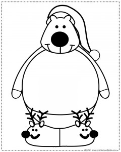 Polar bear coloring page