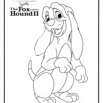 Fox and Hound Coloring page