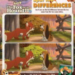 Fox and Hound Spot the Differences activity