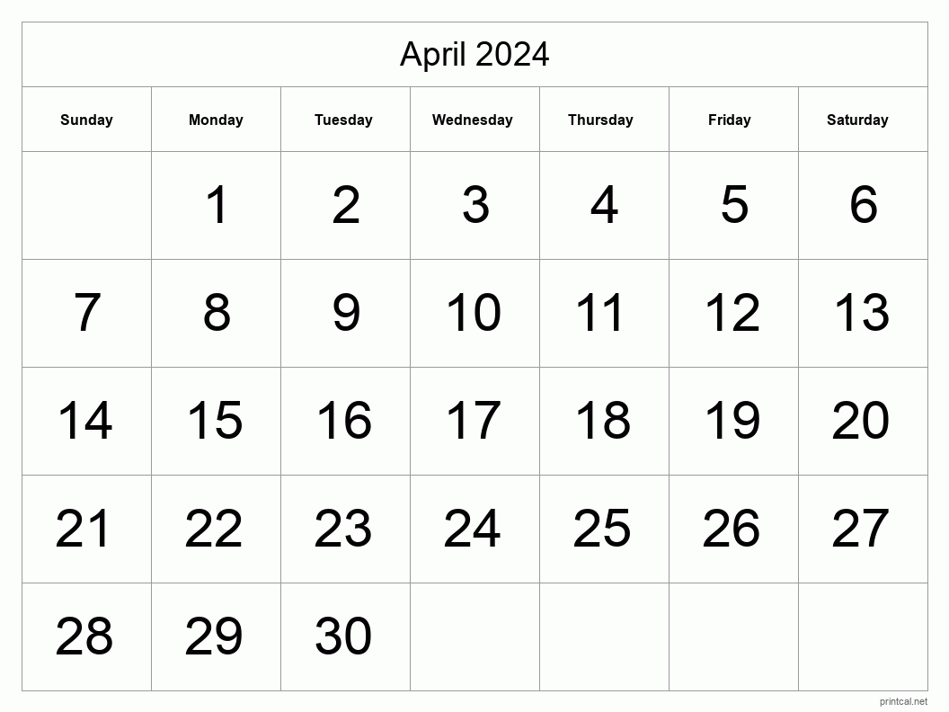 Calendar April 2024 In Word Best Awesome List of January 2024