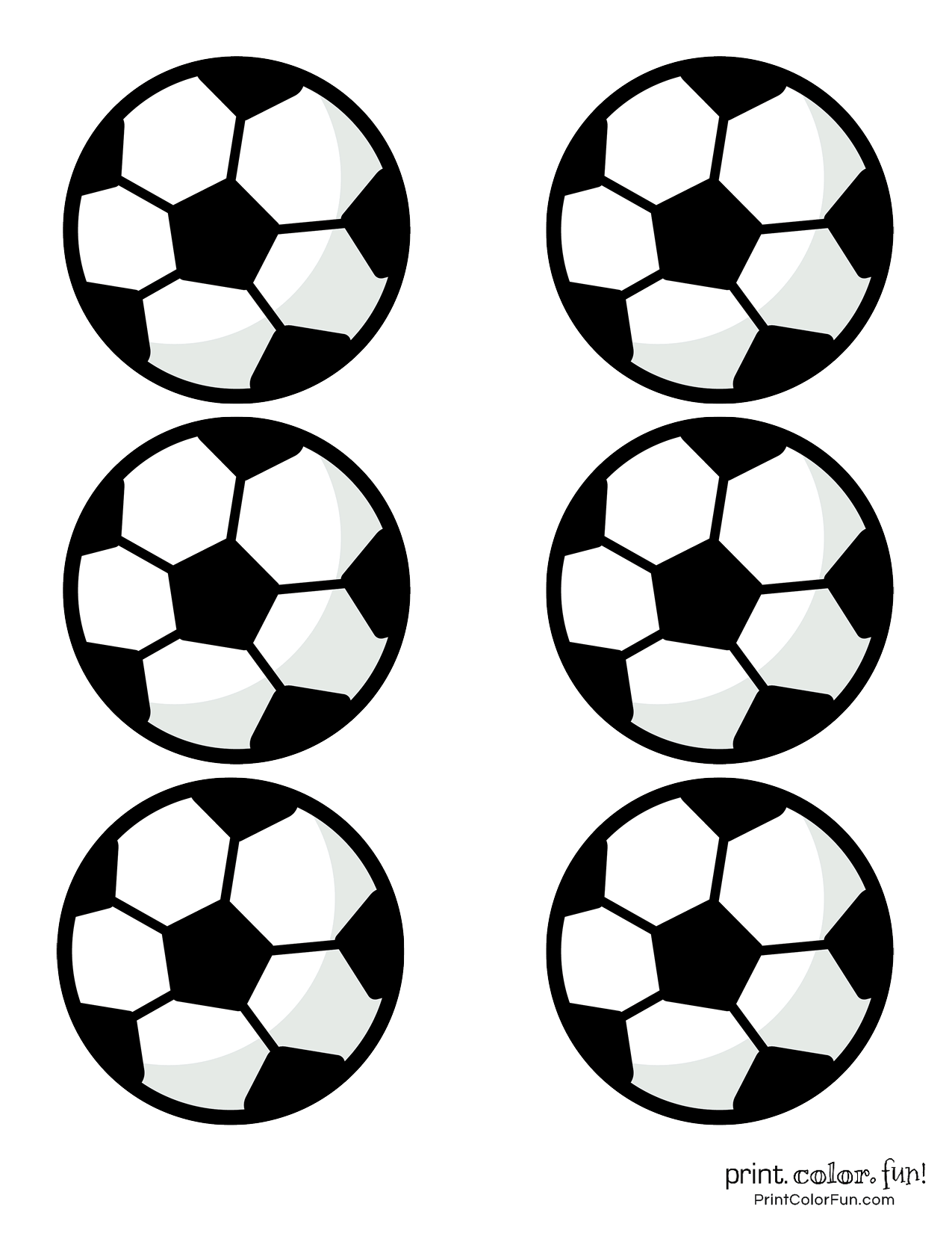 Printable Soccer Ball Pattern Template - Printable World Holiday