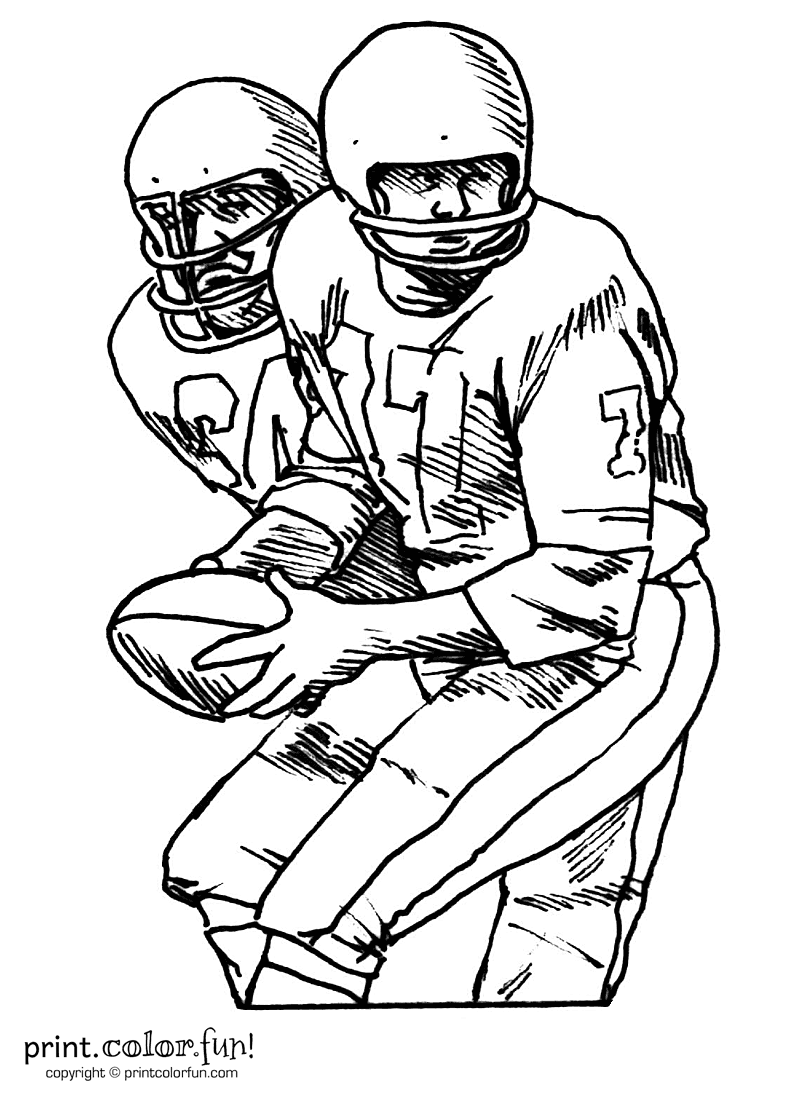 Coloring Pages Printable Football Player Coloring Page | My XXX Hot Girl