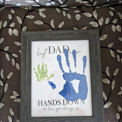 Best Dad Hands Down Handprint Art - Download, Print & Create – PRINT IT OFF image.