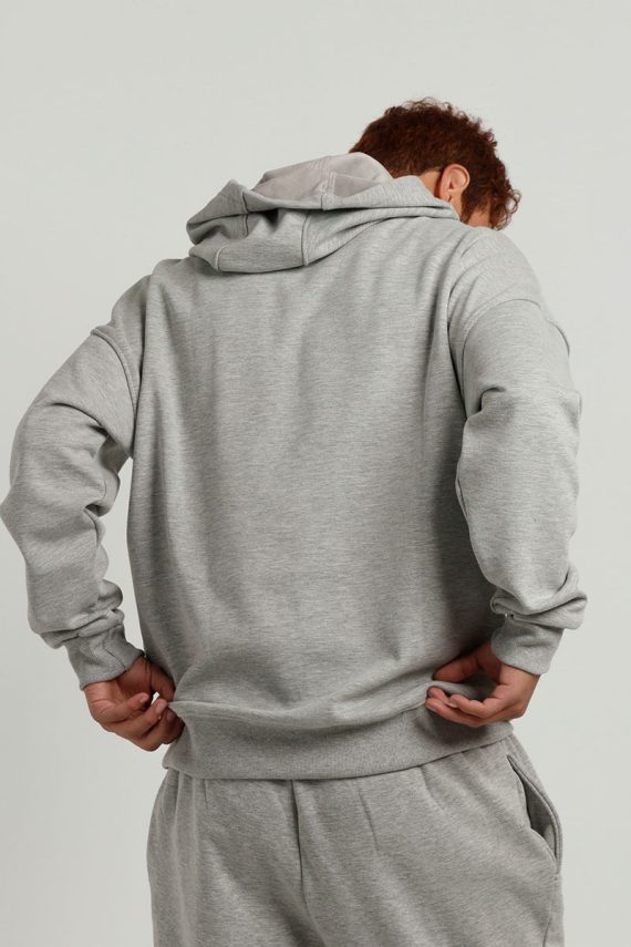 Prinlet Grey Oversized Hoodie