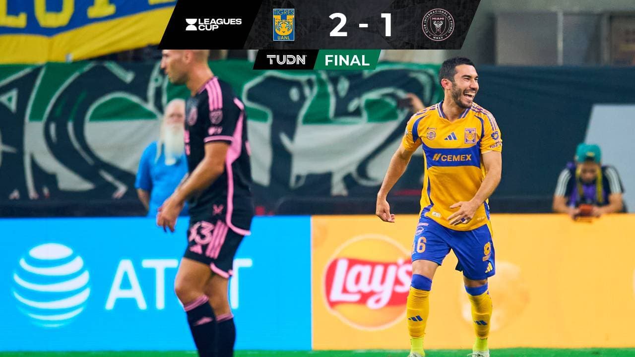 Tigres gana a Inter Miami y avanza como líder de la Leagues Cup 2024