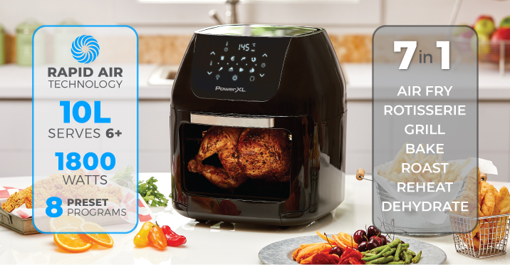 PowerXL Air Fryer Oven | 7-In-1 Air Fryer, Multi Cooker