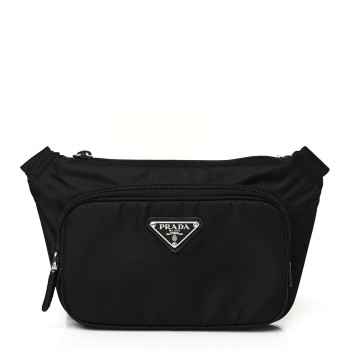 PRADA Re-Nylon Saffiano Belt Bag Black