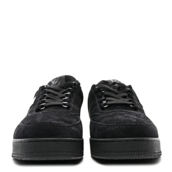 LOUIS VUITTON Suede Mens LV Trainer Sneakers 9 Black