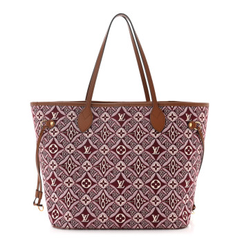 LOUIS VUITTON Jacquard Since 1854 Neverfull MM Bordeaux