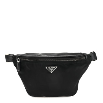 PRADA Re-Nylon Saffiano Belt Bag Black