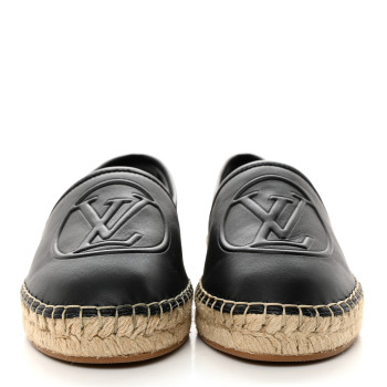 LOUIS VUITTON Starboard Espadrille Flats 35 Black