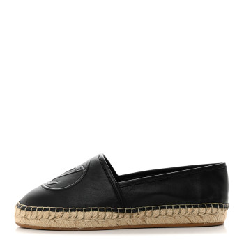 LOUIS VUITTON Starboard Espadrille Flats 35 Black