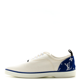 LOUIS VUITTON Canvas Monogram Matchpoint Sneakers 37 White