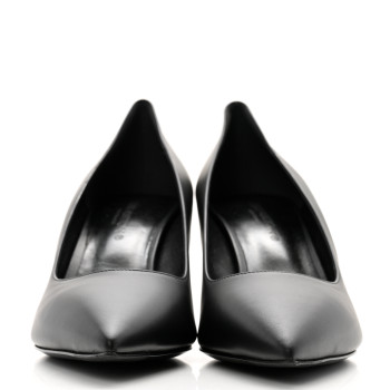 LOUIS VUITTON Calfskin Cherie Pumps 41 Black