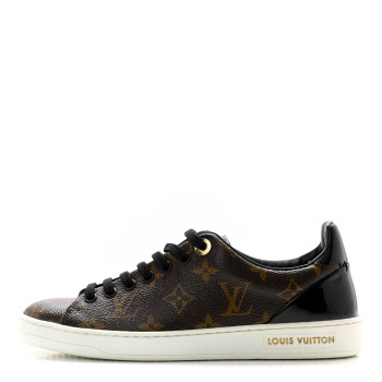 LOUIS VUITTON Patent Monogram Frontrow Sneakers 35.5