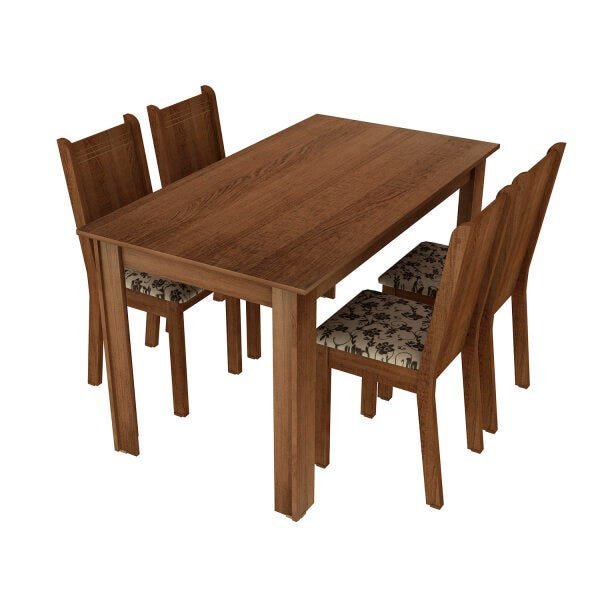 Conjunto de Mesa com 4 Cadeiras Rosie Madesa - 3