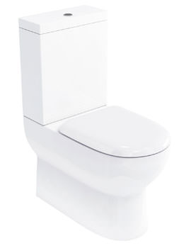 Britton Compact Close Coupled WC Pan With Cistern And Soft Close Seat