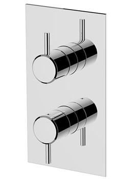 Britton Hoxton Thermostatic 120mm x 215mm Shower Mixer Valve